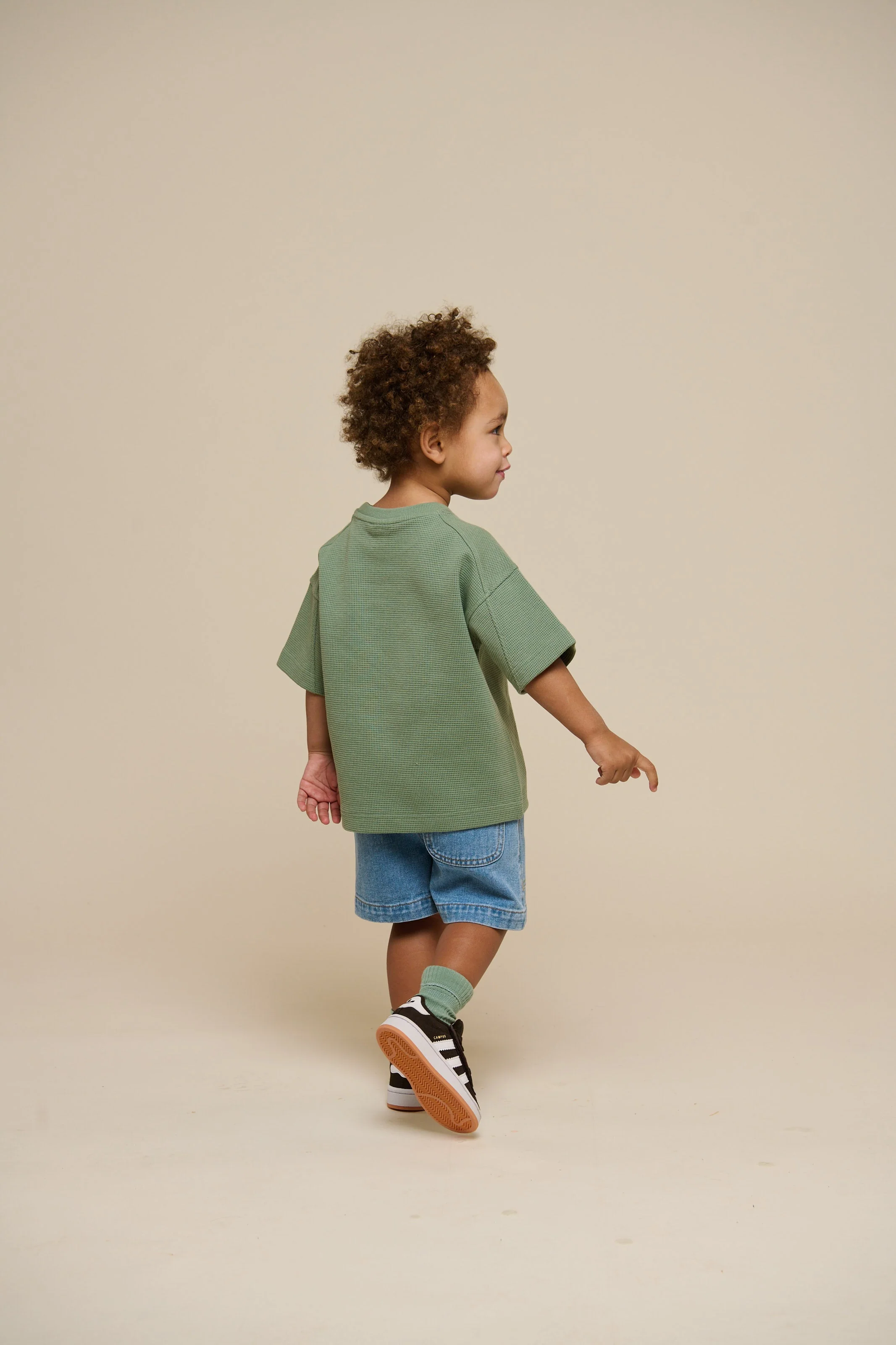 Pull-on Denim Shorts - Kids - Light Blue Denim | 101026 Gavin - Image 4