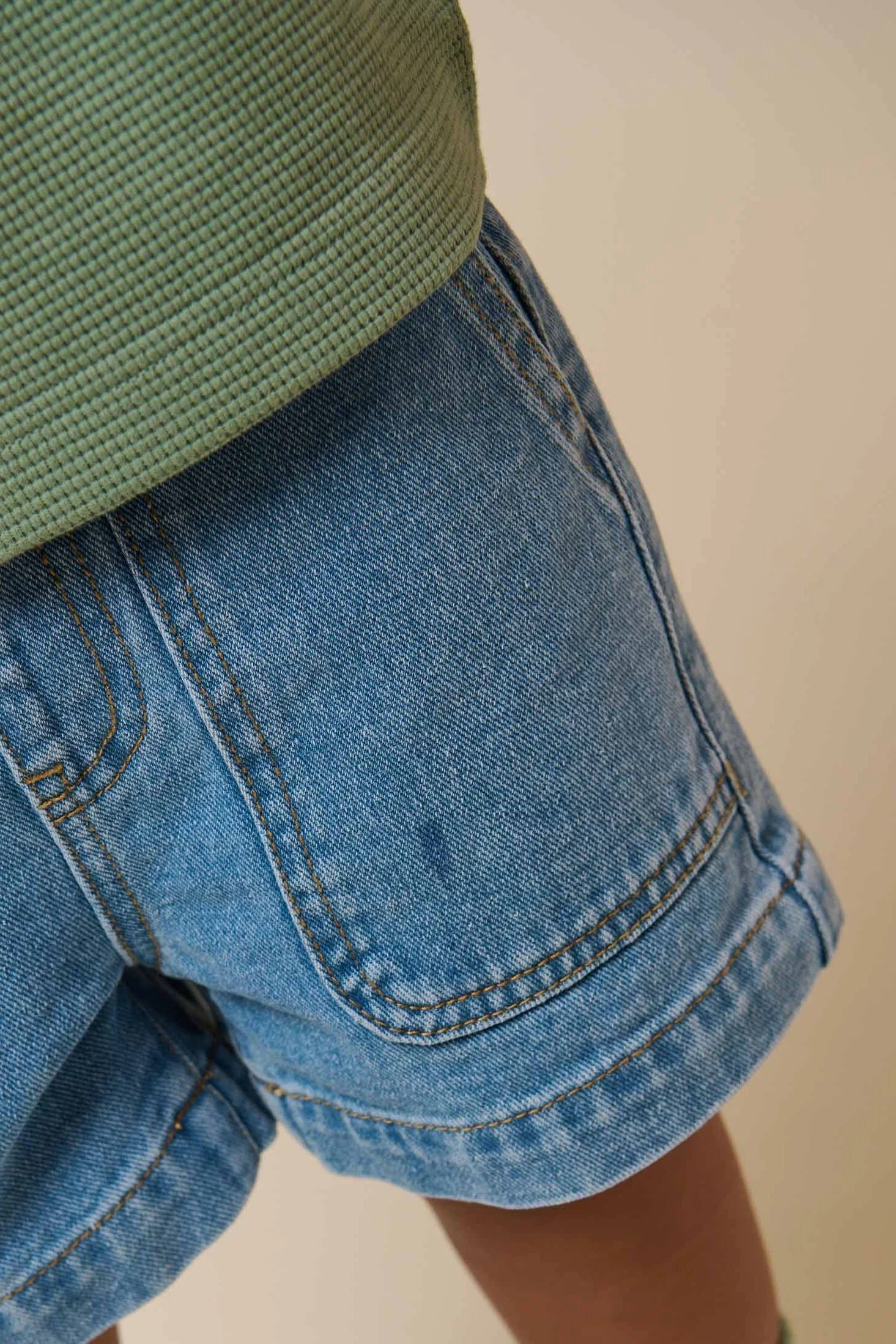 Pull-on denimshorts - Tween - Light Blue Denim | 101027 Gavin - Image 6