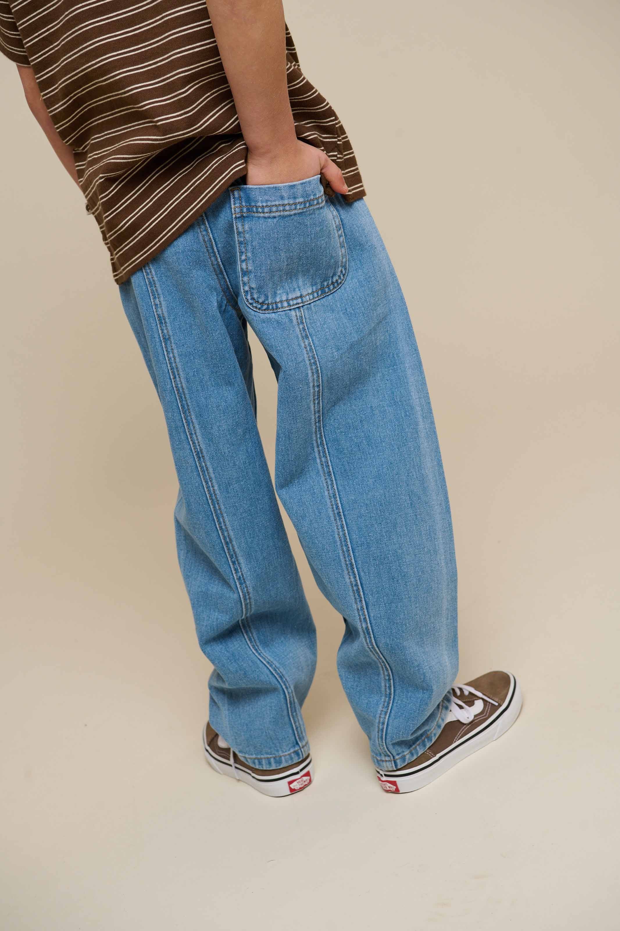 Pull-On Jeans - Tween - Light Blue Denim | 101025 Gavin - Image 3