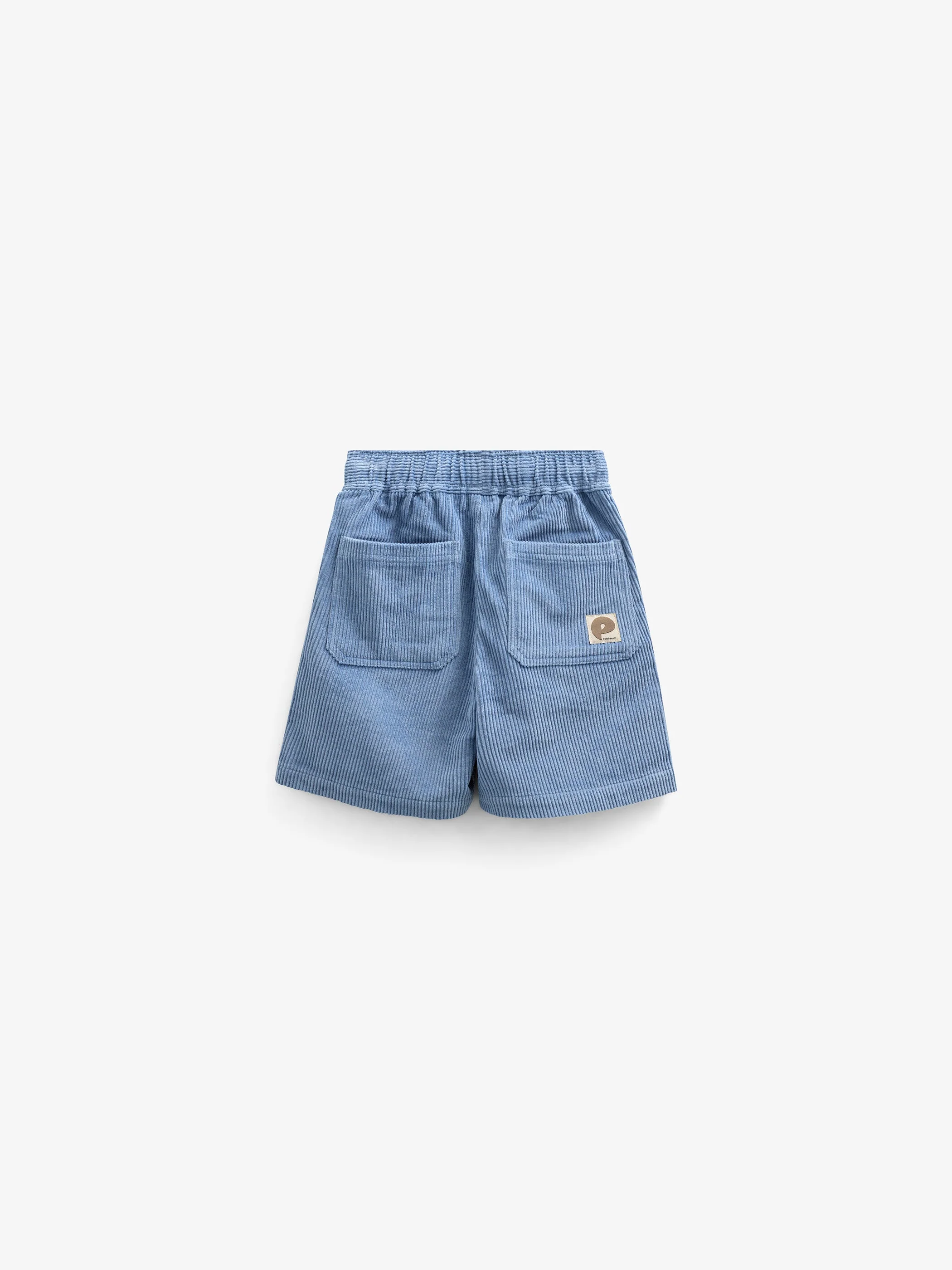 Pull-On Ribfluwelen Shorts - Tween - Dusty Blue | 101101 Tobias - Image 3