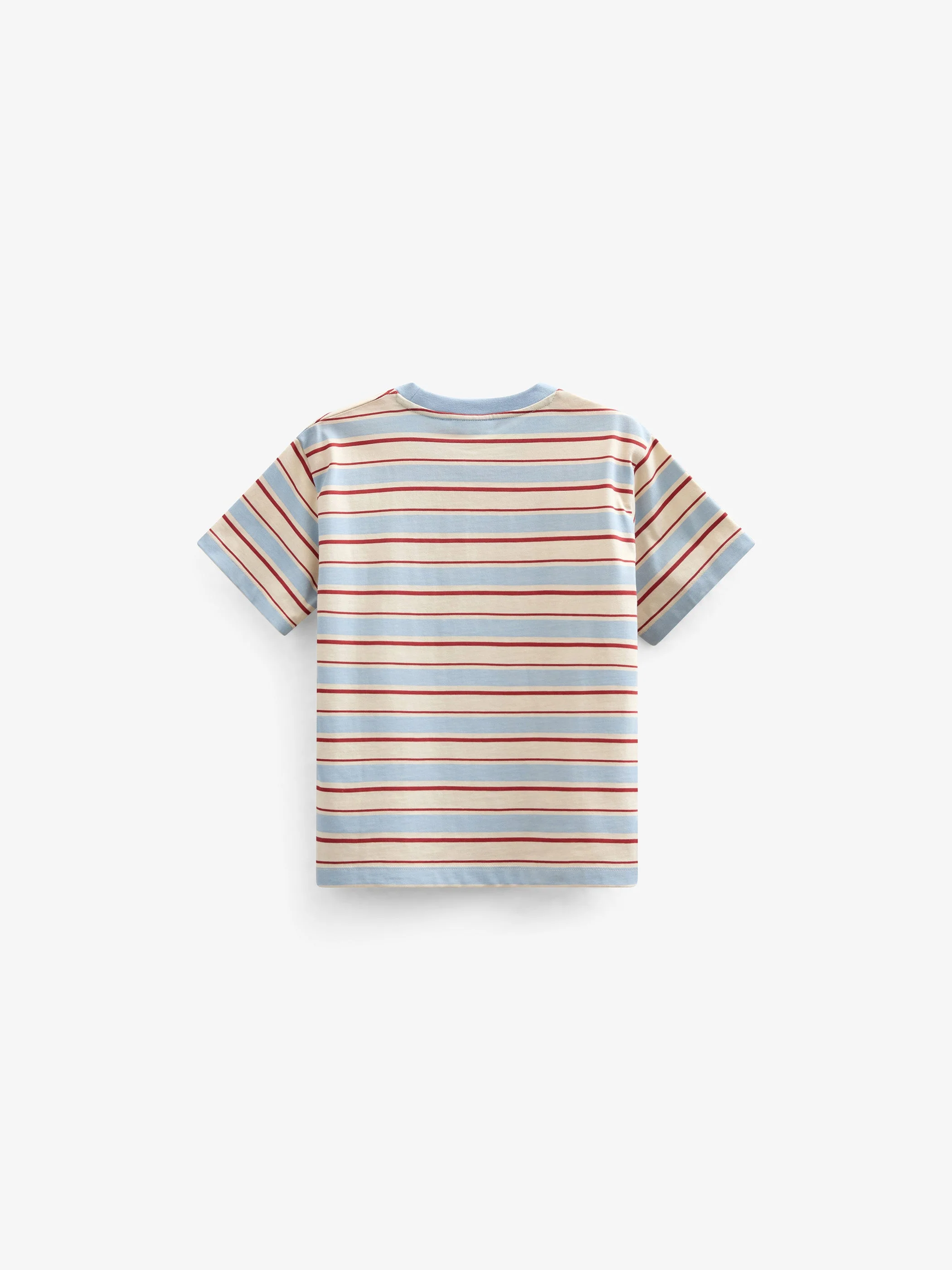 Retro Gestreept T-shirt - Tween - Powder Blue | 101276 Steven - Image 4