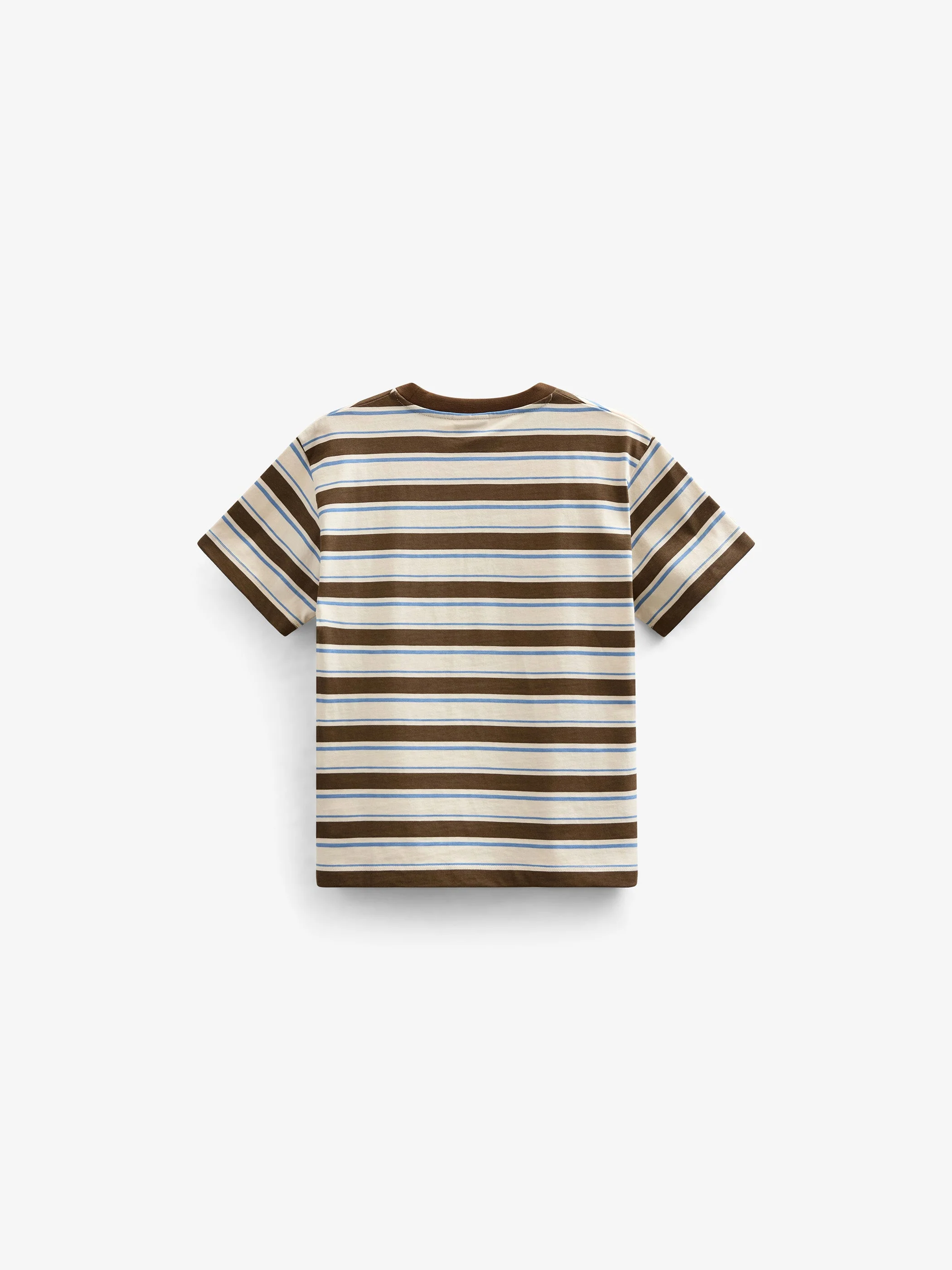Retro Striped T-shirt - Tween - Dark Brown | 101274 Steven - Image 4