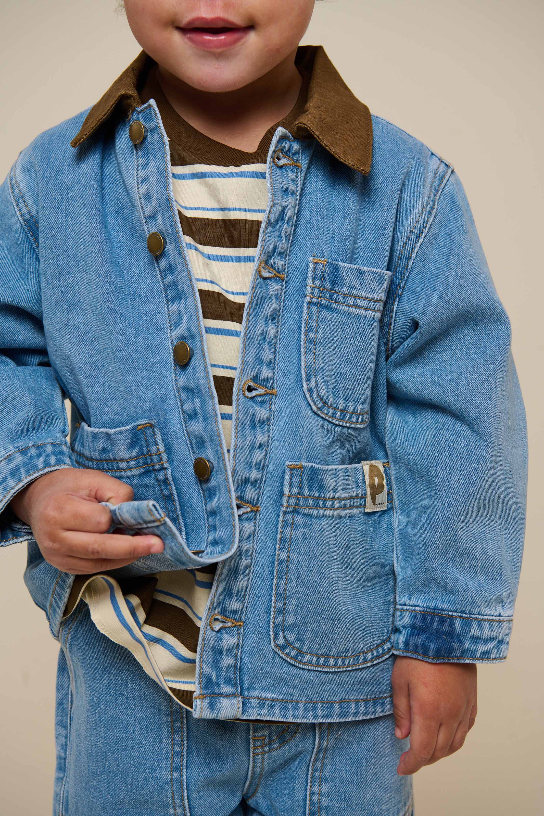 Spijkerjasje - Kids - Light Blue Denim | 101022 Gavin - Image 3