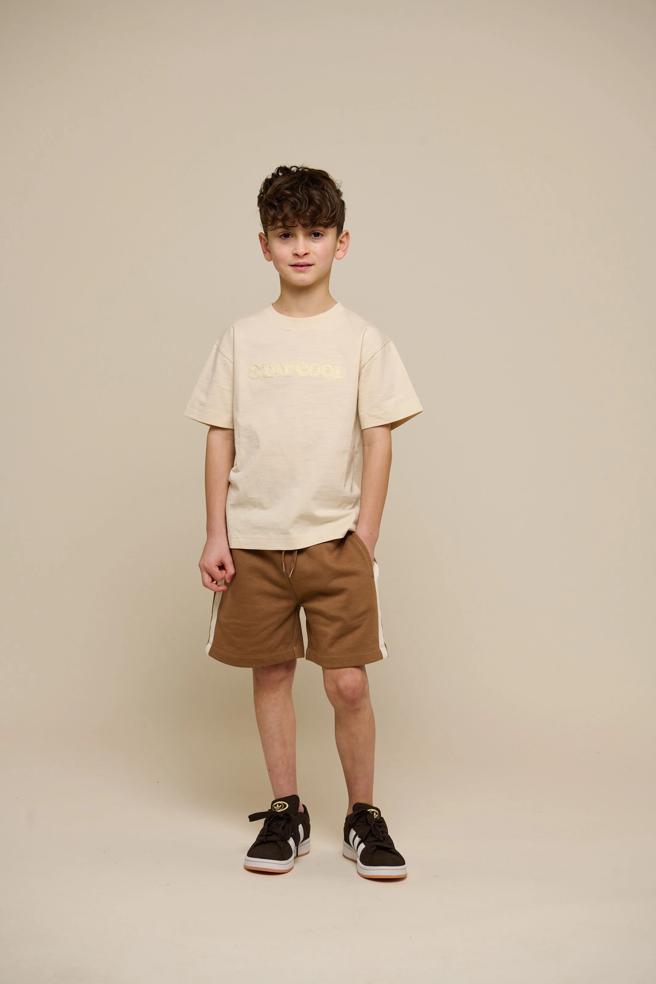 Sweatshorts met tape - Tween - Coconut | 101264 Carter - Image 8