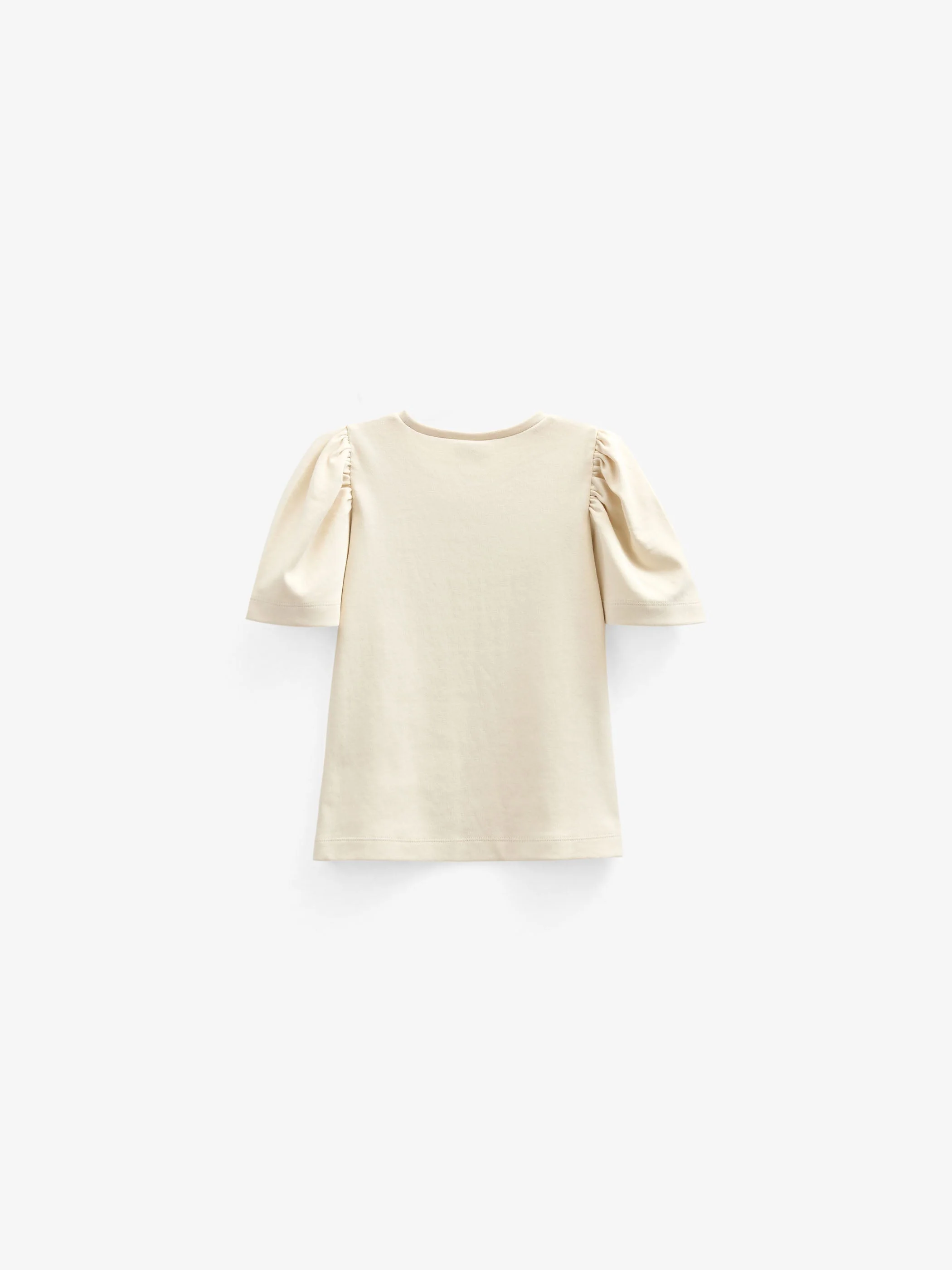 T-shirt met Borduursel - Kids - Offwhite | 101235 Amanda - Image 4