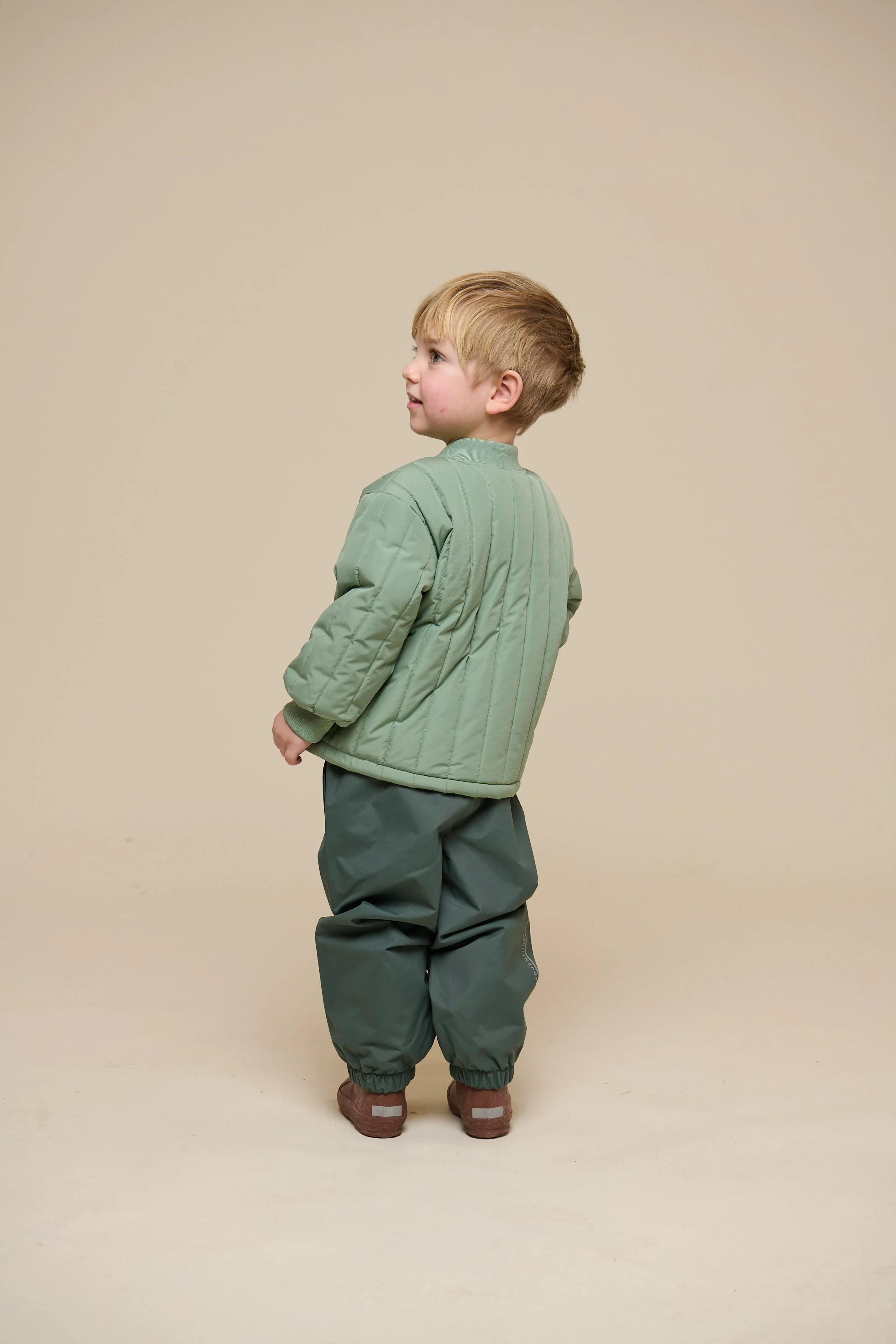 Thermische Tech Jas - Kids - Dusty Green | 101112 Athur - Image 4