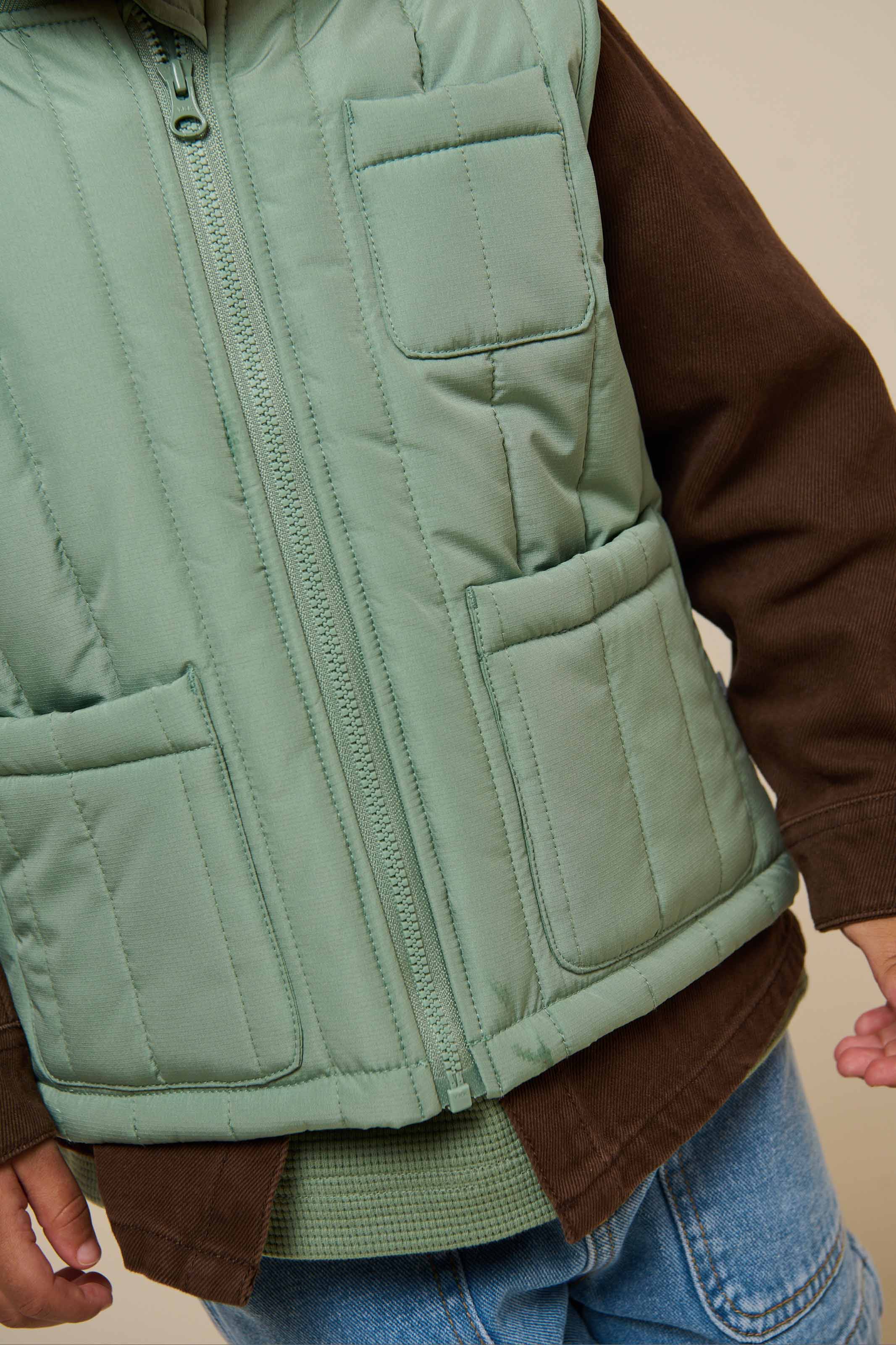 Thermo Tech Gilet - Kids - Dusty Green | 101116 Athur - Image 5